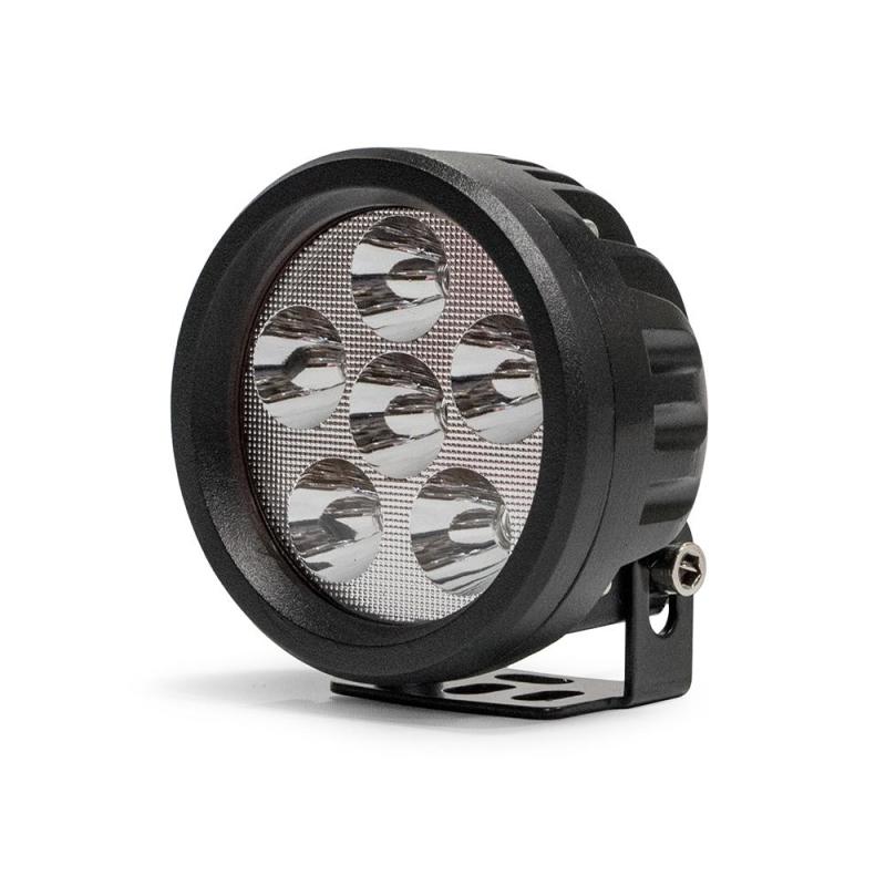 DV8 Offroad 3.5in Round 16W Driving Light Spot 3W LED - Black Light Bars & Cubes DV8 Offroad