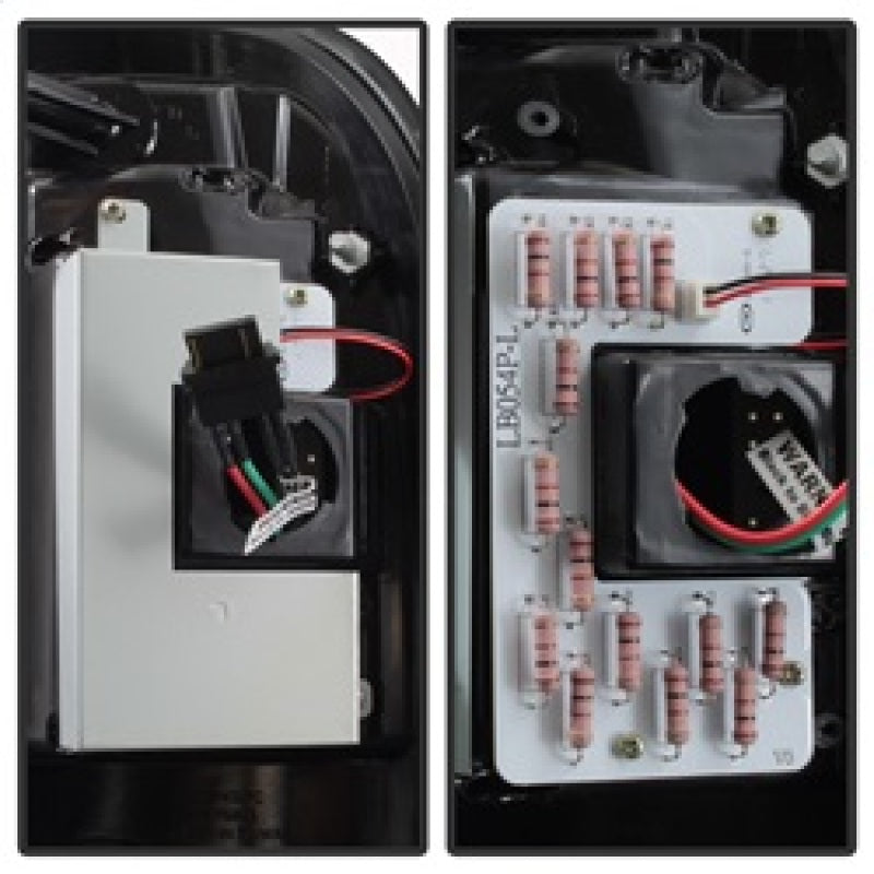 Spyder 08-16 Ford Super Duty F-250 V3 Light Bar LED Tail Lights - Blk Smoke ALT-YD-FS07V3-LBLED-BSM Tail Lights SPYDER