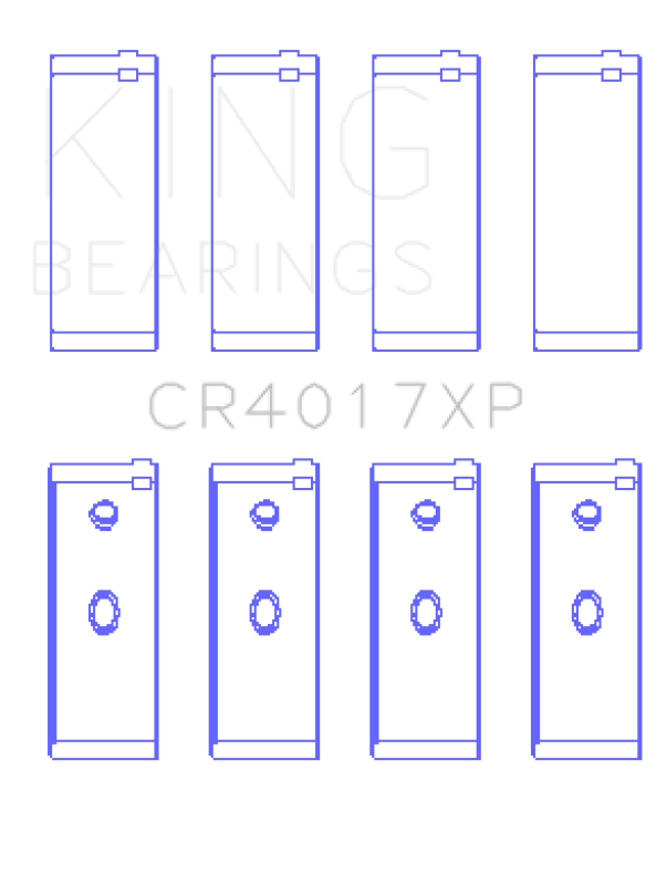 King Engine Bearings Opel 1.6L/1.8L/2.0L/2.4L (Size .026) Connecting Rod Bearings (Set of 4) Bearings King Engine Bearings