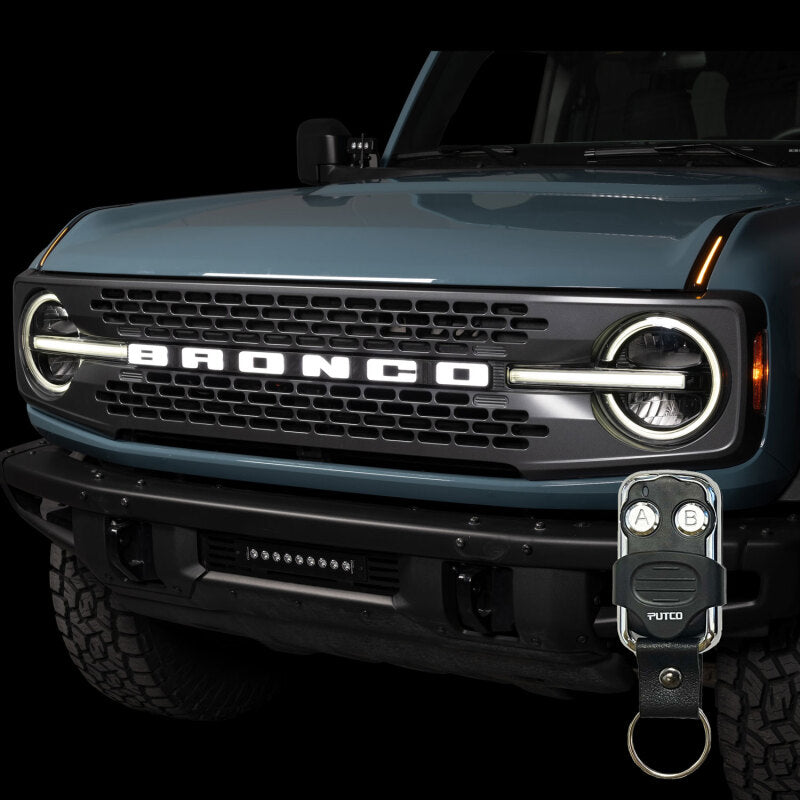 Putco 22-24 Ford Bronco Luminix DRL LED Light Hood Limb Riser (Factory Hood Side Hinge Replacments) Exterior Trim Putco