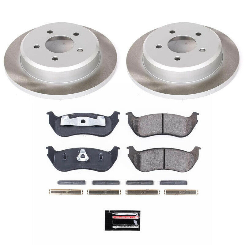 Power Stop 96-02 Mercury Grand Marquis Rear Semi-Coated Rotor Kit Brake Kits - Performance Blank PowerStop