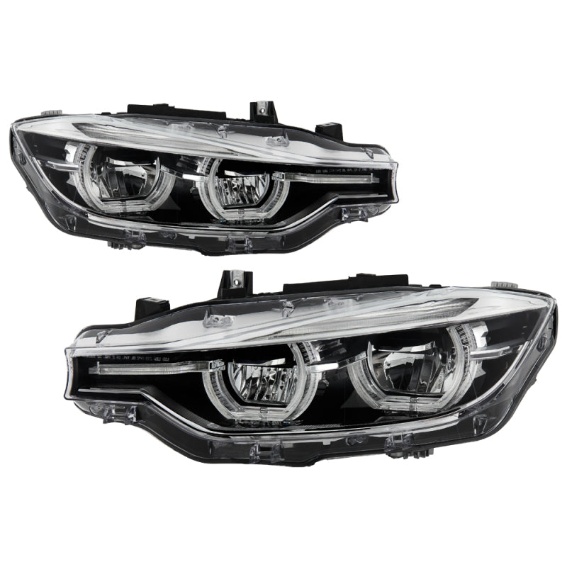 Spyder BMW F30 3 Series 4Dr LED Projector Headlights Chrome PRO-JH-BF3012H-4D-LED-C Headlights SPYDER