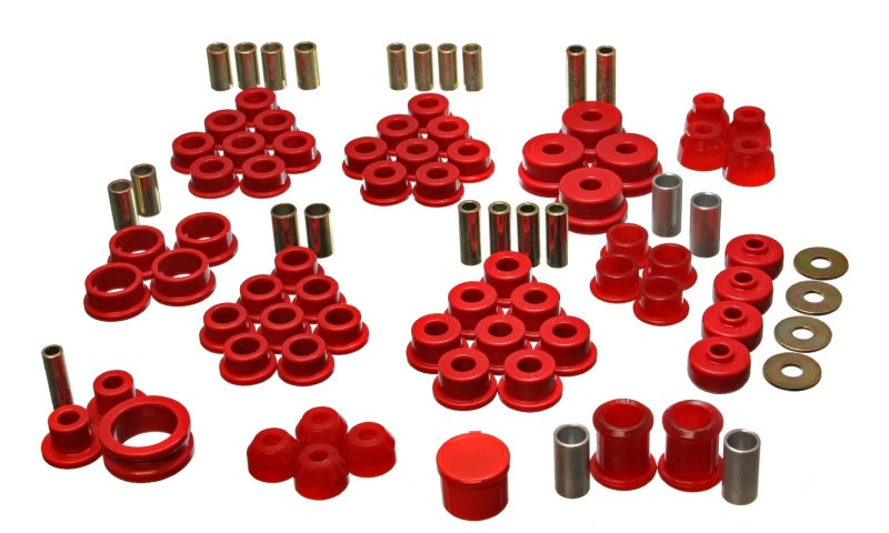 Energy Suspension 84-95 Chevrolet Corvette Red Hyper-flex Master Bushing Set Bushing Kits Energy Suspension