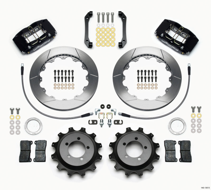 Wilwood Dynapro Radial Rear Kit 12.88in 2006-2007 Subaru WRX w/Lines Big Brake Kits Wilwood