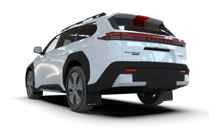 Rally Armor 2026+ Subaru Trailseeker Black UR Mud Flap w/White Logo Mud Flaps Rally Armor