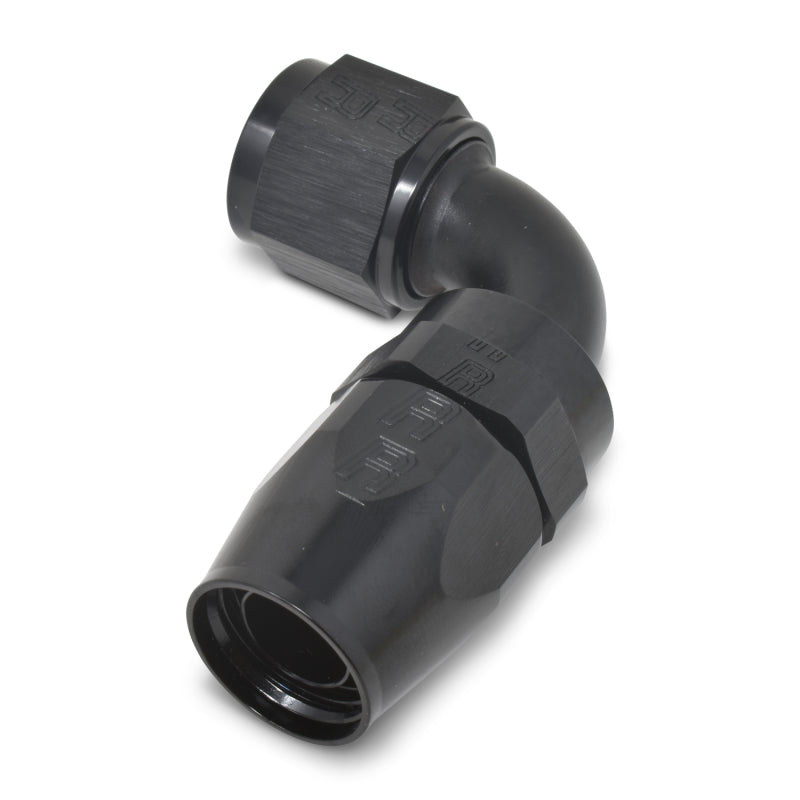 Russell Performance -12 AN Black 90 Degree Full Flow Hose End Fittings Russell
