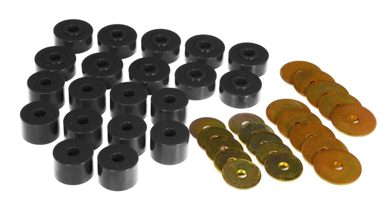 Prothane 85-89 Mitsubishi Montero Body Mount Kit - Black Bushing Kits Prothane