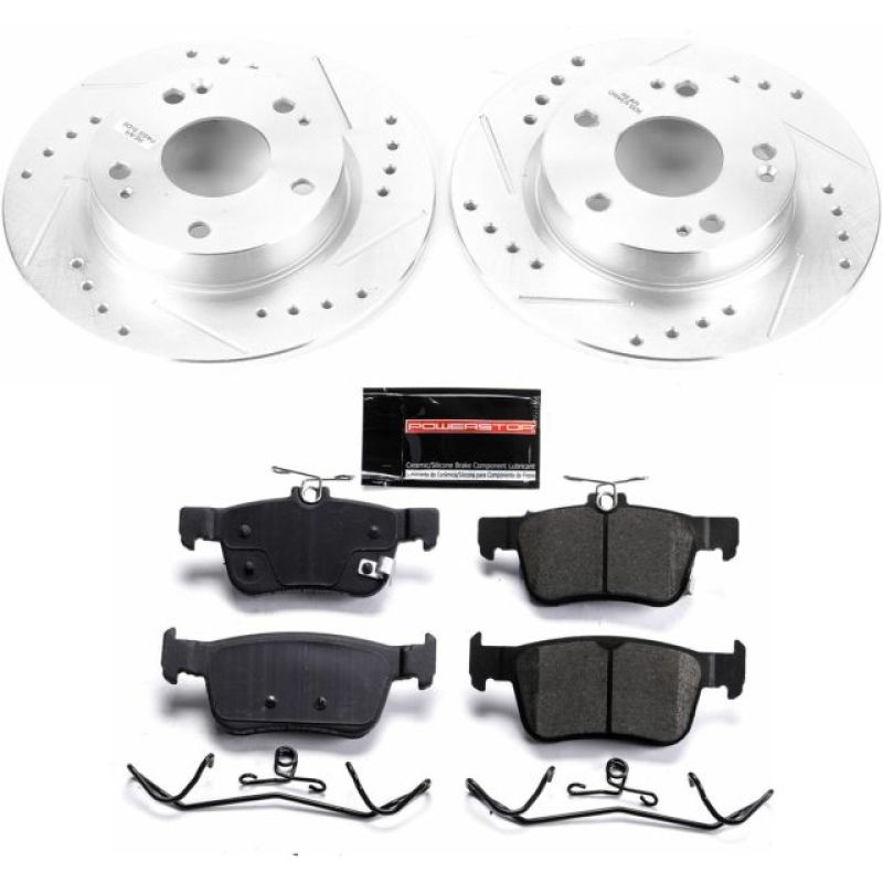 Power Stop 16-19 Honda Civic Rear Z23 Evolution Sport Brake Kit Brake Kits - Performance D&S PowerStop