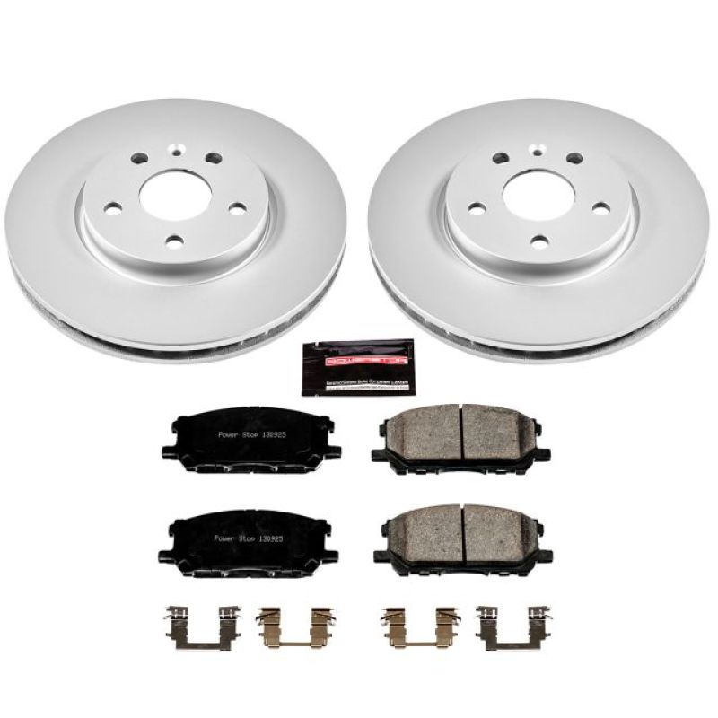 Power Stop 04-06 Lexus RX330 Front Z17 Evolution Geomet Coated Brake Kit Brake Kits - Performance Blank PowerStop