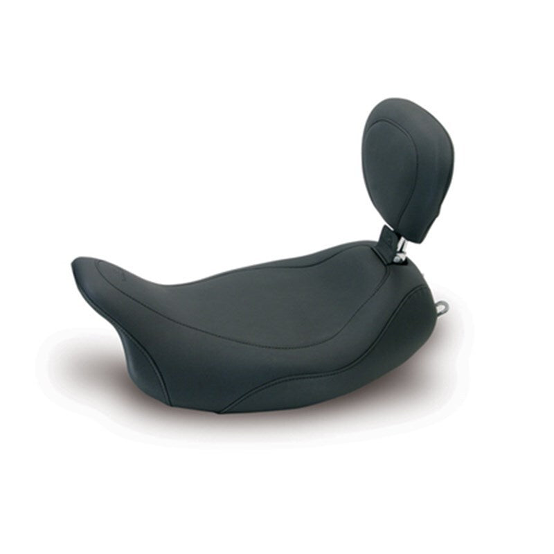 Mustang 08-21 Harley Electra Glide Std, Rd Glide, Rd King, Str Glide Touring Solo Seat -Black Solo Motorcycle Seats Mustang Motorcycle