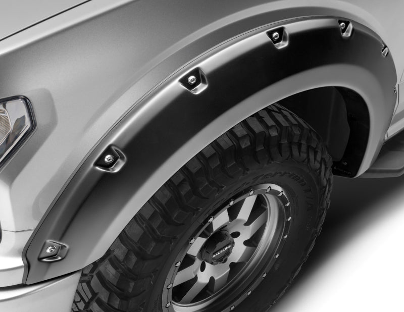 Bushwacker 18-18 Ford F-150 Pocket Style Flares 2pc - Black Fender Flares Bushwacker