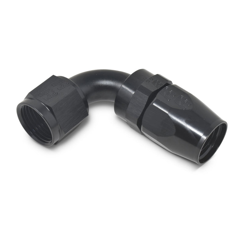 Russell Performance -10 AN Black 90 Degree Full Flow Hose End Fittings Russell