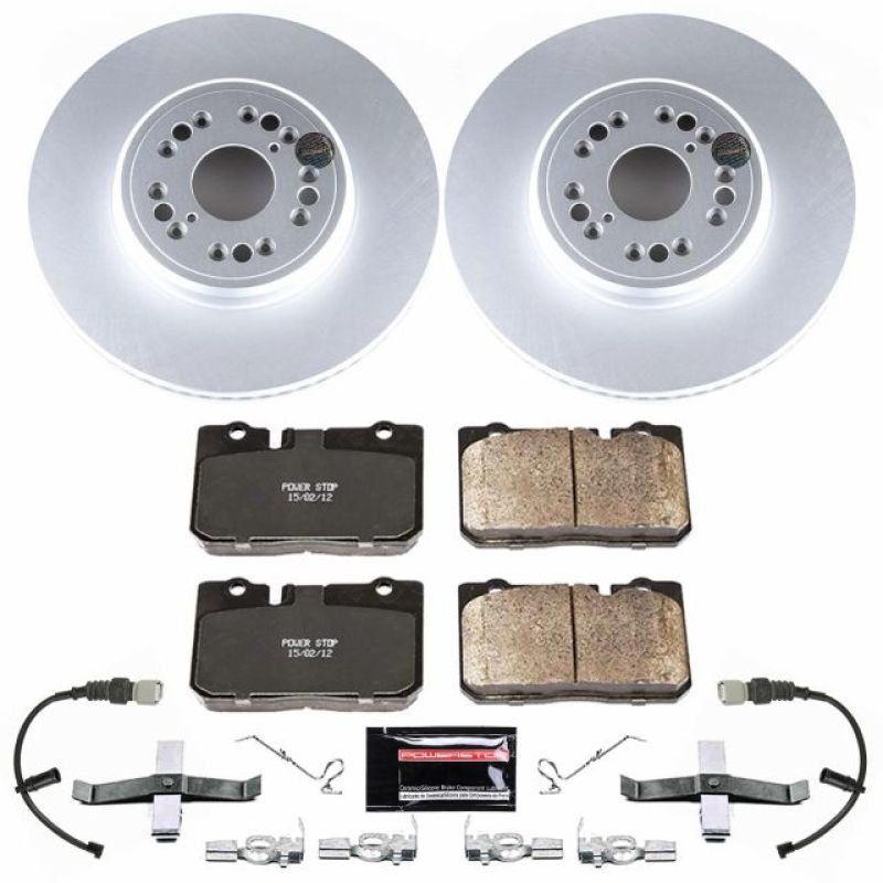 Power Stop 95-00 Lexus LS400 Front Z17 Evolution Geomet Coated Brake Kit Brake Kits - Performance Blank PowerStop