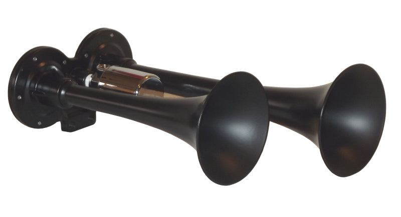 Kleinn Black Dual Horn/ 10In/7.5In - XCR2.0 Coated Zinc Alloy Horns Kleinn Air Horns