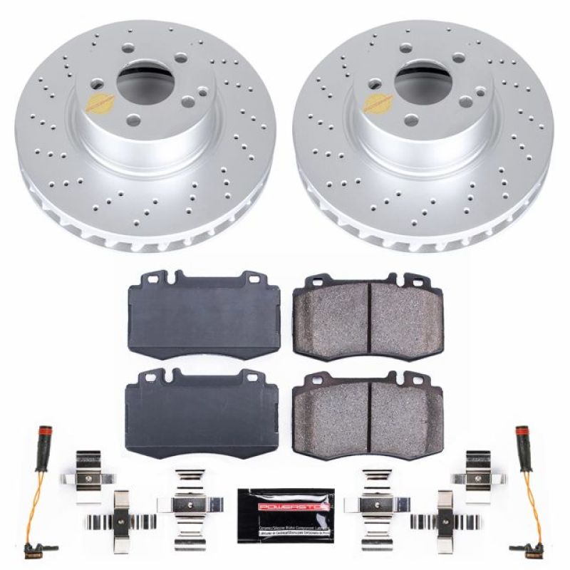Power Stop 03-06 Mercedes-Benz SL500 Front Z23 Evolution Sport Coated Brake Kit Brake Kits - Performance D&S PowerStop