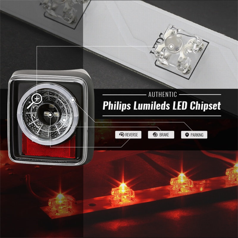 Spyder 19-20 Jeep Wrangler - Full LED Tail Lights - Seq Turn Signal - Black ALT-YD-JW19-SEQ-BK Tail Lights SPYDER