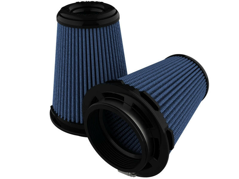 aFe Takeda Intake Replace Air Filter w/Pro 5R Media (Pair) 3.5in F / 5in B / 3.5in T (Inv) / 6in H Air Filters - Drop In aFe