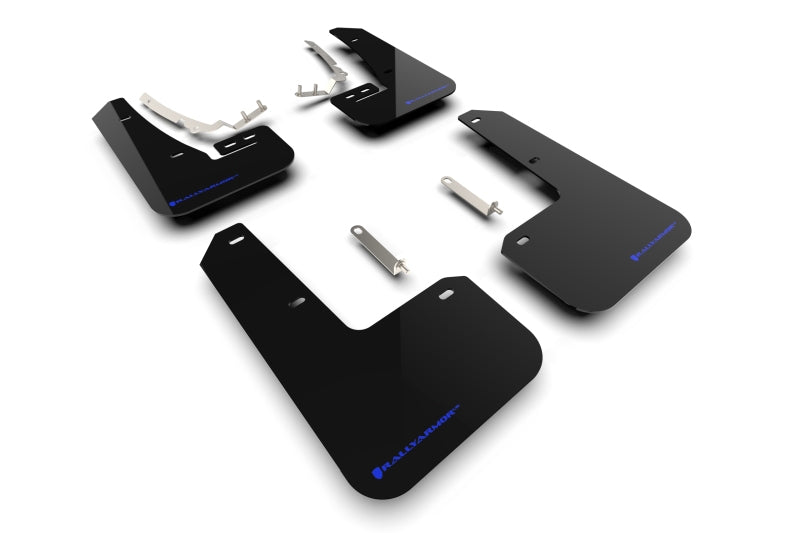 Rally Armor 22-25 VW MK8 Golf GTI/R Black UR Mud Flap w/Blue Logo Mud Flaps Rally Armor