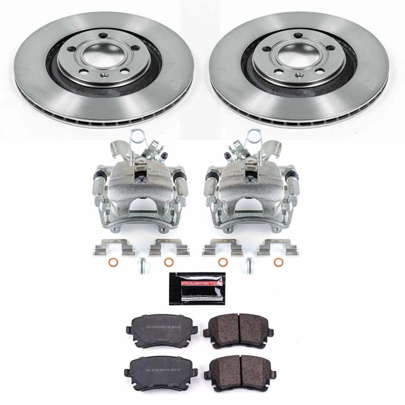 Power Stop 04-09 Audi S4 Rear Autospecialty Brake Kit w/Calipers Brake Kits - OE PowerStop