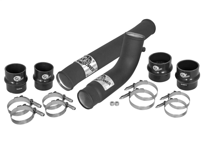aFe BladeRunner 2.75in Hot 3.5in Cold Side Intercooler Tubes w/ Coupling Clamp Kit 10-12 Dodge 6.7L Intercoolers aFe