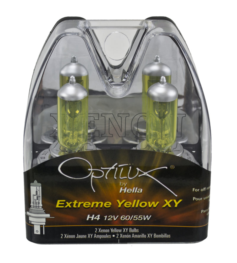 Hella Optilux H4 12V / 60/55W XY Xenon Yellow Bulb Bulbs Hella