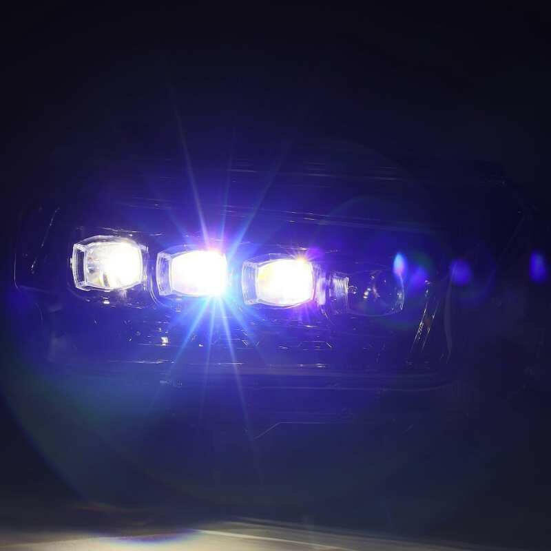 AlphaRex 10-13 Toyota 4Runner NOVA LED Proj Headlights Plank Style Alpha Black w/Seq Signal/DRL Headlights AlphaRex