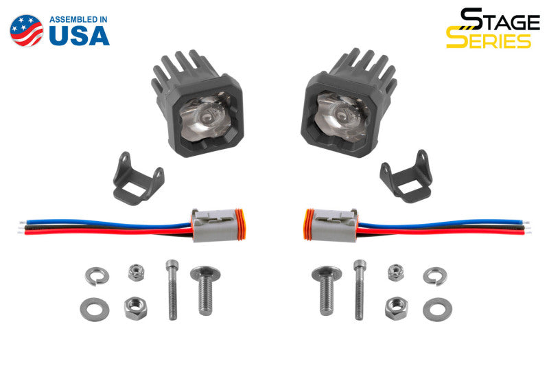 Diode Dynamics Stage Series C1 LED Pod Pro - White Spot Standard ABL (Pair) Light Accessories and Wiring Diode Dynamics