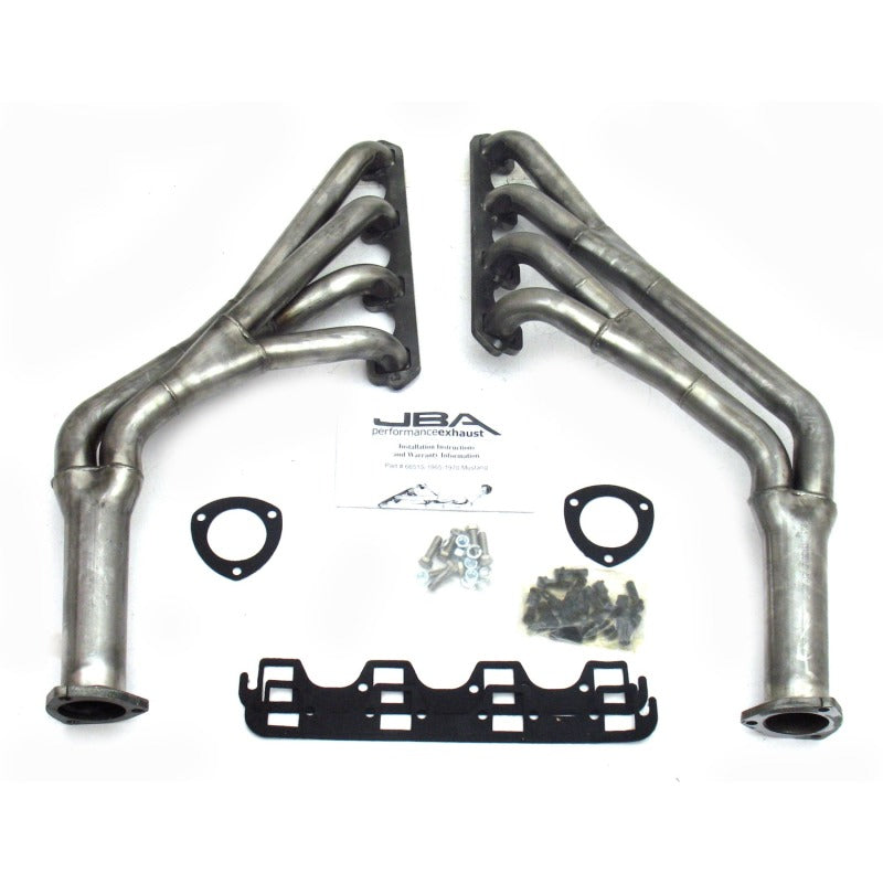JBA 65-70 Ford Mustang 260-302 SBF 1-1/2in-1-3/4in Primary Raw 409 Tri Y Header Headers & Manifolds JBA