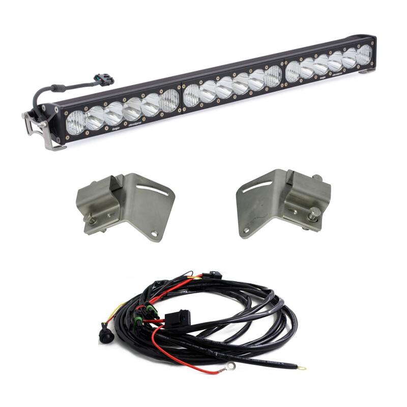 Baja Designs 2017 Chevreolet Silverado 2500/3500 HD 30in OnX6+ Grille Light Bar Kit - 5000K Daylight Light Bars & Cubes Baja Designs
