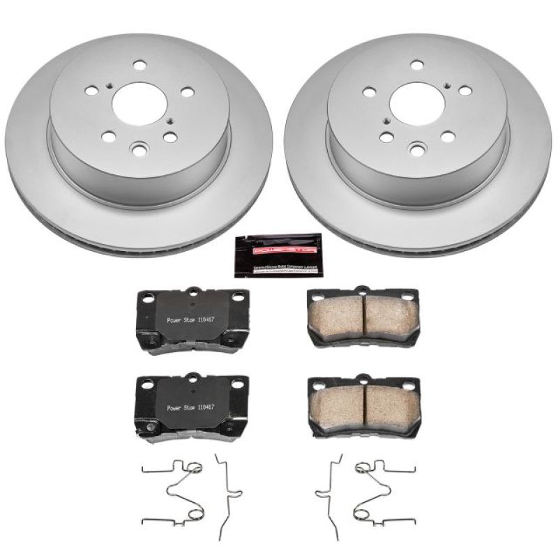Power Stop 2006 Lexus GS300 Rear Z17 Evolution Geomet Coated Brake Kit Brake Kits - Performance Blank PowerStop