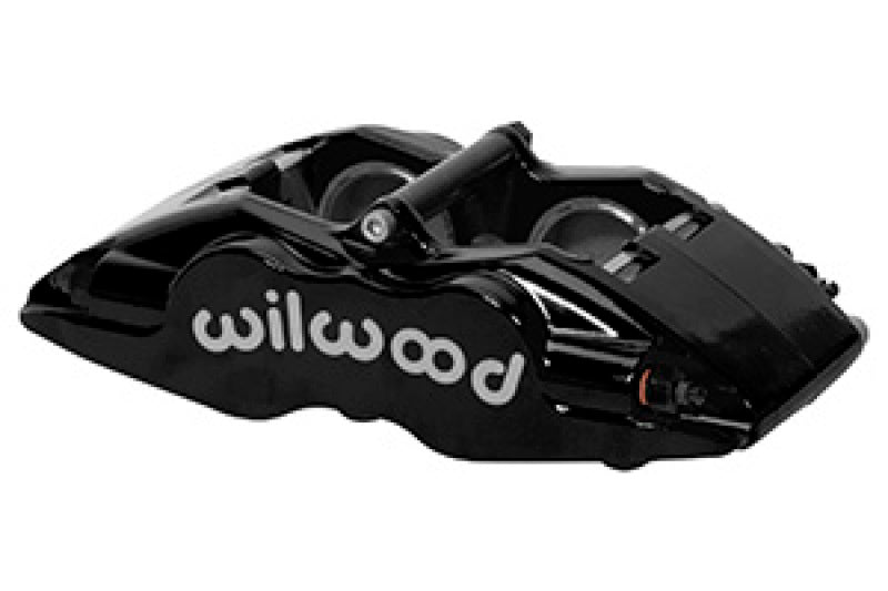 Wilwood Caliper - FSLI4 - Black 1.62in Piston 0.81in Rotor Brake Calipers - Perf Wilwood