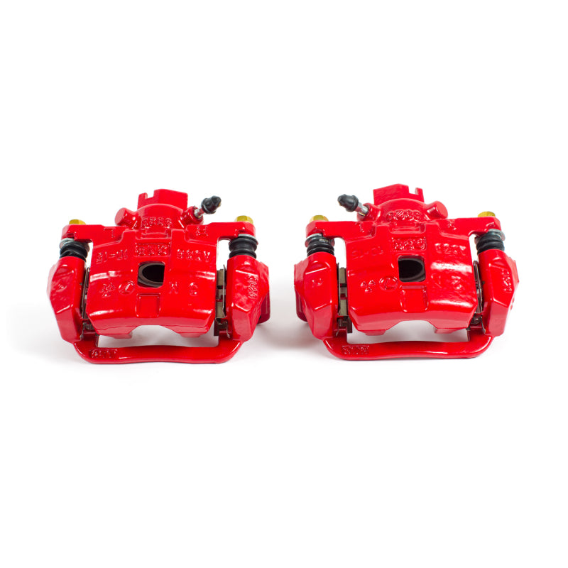 Power Stop 03-06 Subaru Baja Rear Red Calipers w/Brackets - Pair Brake Calipers - Perf PowerStop