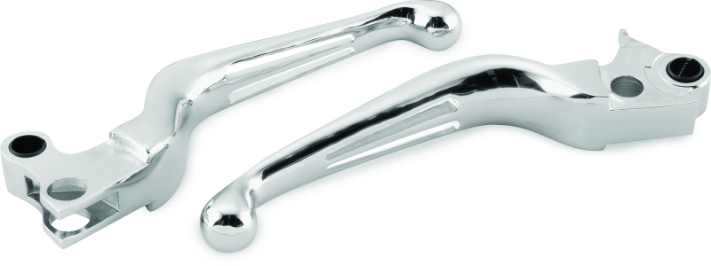 Bikers Choice 96-16 BigTwin 96-03 XL Chrome Slotted Lever Set Cable Clutch Only Levers Bikers Choice
