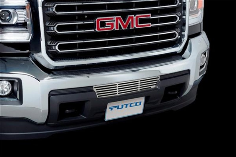 Putco 15-19 GMC Sierra HD - Stainless Steel - Bar Design Bumper Grille Bumper Grille Inserts Grilles Putco