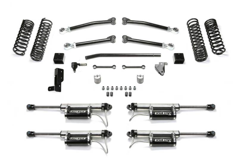 Fabtech 18-21 Jeep JL 4WD 4-Door 3in Trail w/Dlss Resi Shks Control Arms Fabtech