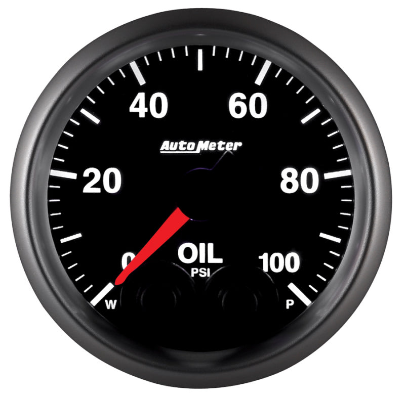 Autometer Elite 52mm Oil Pressure Peak and Warn Gauge w/ Electonic Control Gauges AutoMeter