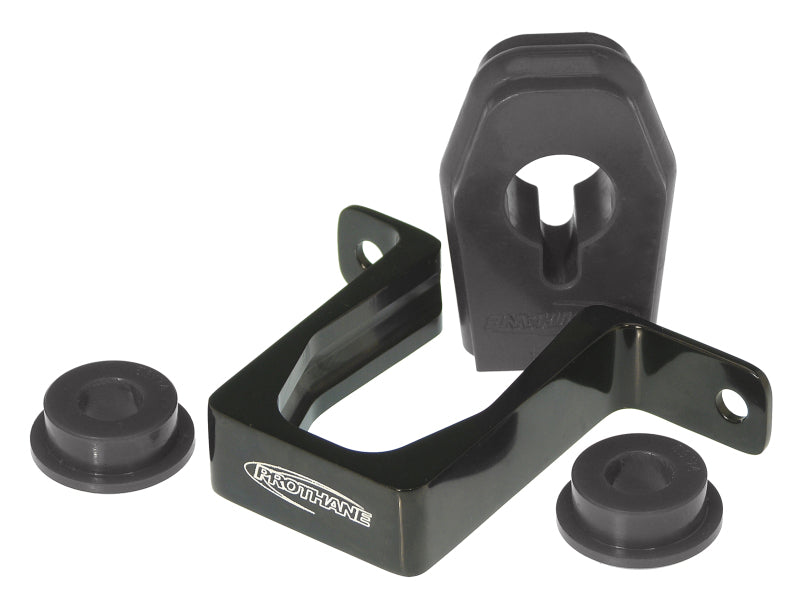 Prothane Ford Mustang Shifter Bushings w/ Billet Bracket - Black Bushing Kits Prothane
