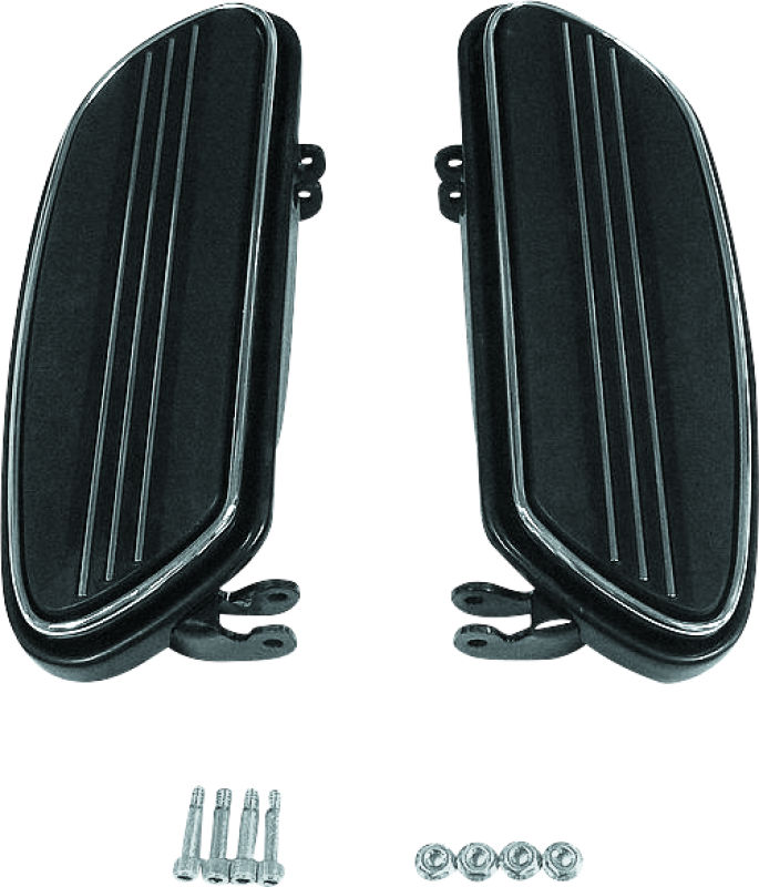 Bikers Choice 86-Up FLH FLT Black Extended Floorboard Kit Footpegs Bikers Choice