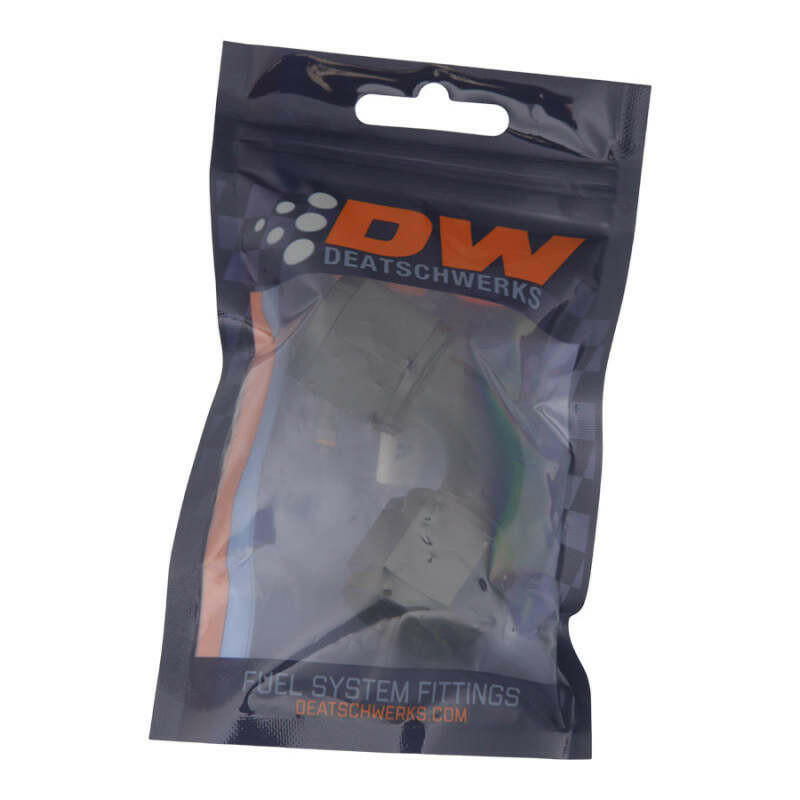 DeatschWerks 10AN Flare Female Swivel 90-Degree to 10AN Flare Female Swivel - Anodized Matte Black Fittings DeatschWerks