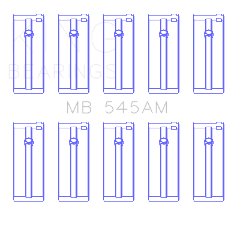 King Engine Bearings Ford N4A/Ne/L/N/Jcc/Lcj/Lse (Size +0.25mm) Main Bearing Set Bearings King Engine Bearings