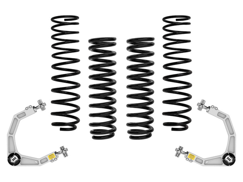 ICON 21-24 Ford F150 Raptor 4WD 2-2.25in Stage 2 Suspension System Overland Billet Uca Control Arms ICON