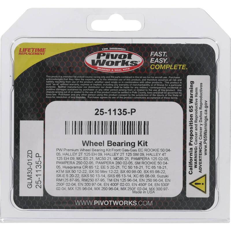 Pivot Works Premium Wheel Bearing Wheel Bearings Pivot Works