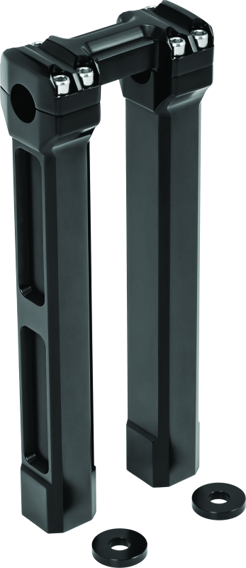 Kuryakyn 12inch Billet Handlebar Risers Black Handlebars Kuryakyn