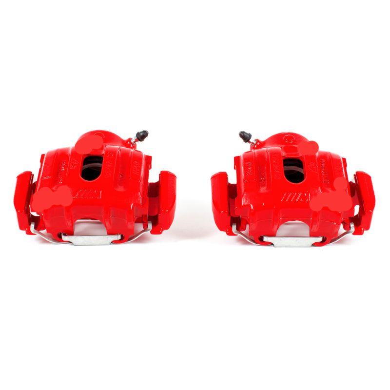 Power Stop 95-99 BMW M3 Front Red Calipers w/Brackets - Pair Brake Calipers - Perf PowerStop