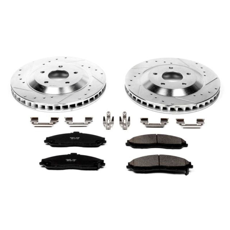 Power Stop 2004 Cadillac XLR Front Z23 Evolution Sport Brake Kit Brake Kits - Performance D&S PowerStop