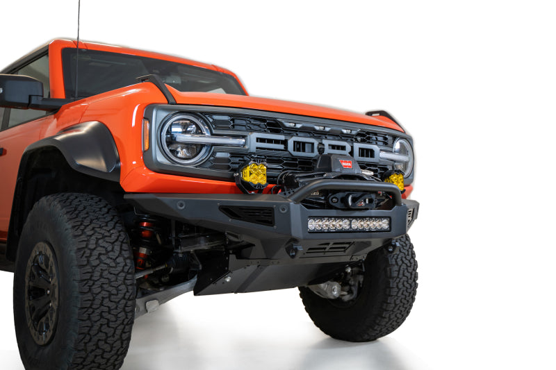 Addictive Desert Designs 22-23 Ford Bronco Raptor Rock Fighter Front Bumper Bumpers - Steel Addictive Desert Designs