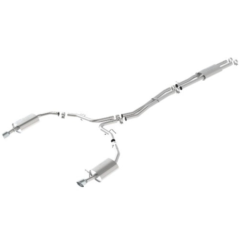 Ford Racing 10-17 Taurus Sho Cat-Back Touring Exhaust System - Chrome Tips Catback Ford Racing
