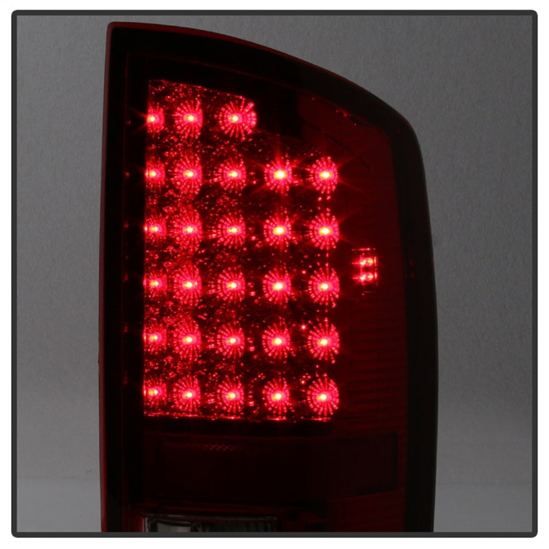 xTune Dodge Ram 02-06 1500 / Ram 2500/3500 03-06 LED Tail Light Red Clear ALT-JH-DR02-LED-RC Tail Lights SPYDER