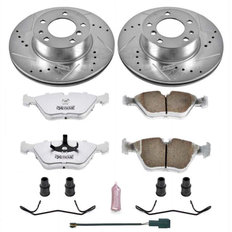 Power Stop 90-95 BMW 525i Front Z26 Street Warrior Brake Kit Brake Kits - Performance D&S PowerStop