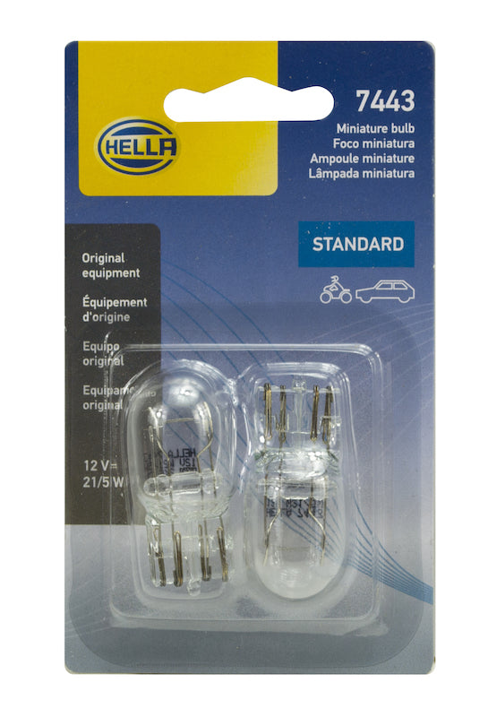 Hella Bulb 7443 12V 21/5W W3X16Q T65 (2) Bulbs Hella